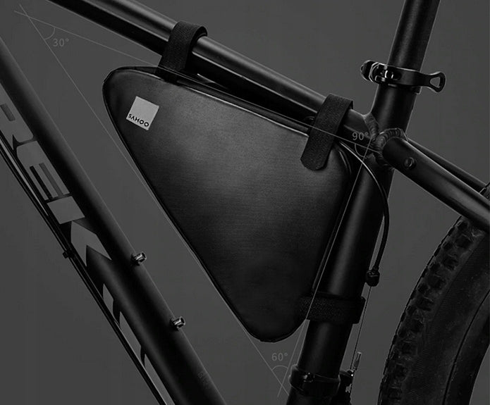WATERPROOF BICYCLE POUCH FRAME BAG FOR TRIANGLE BIKE BLACK 1,5 L Color black