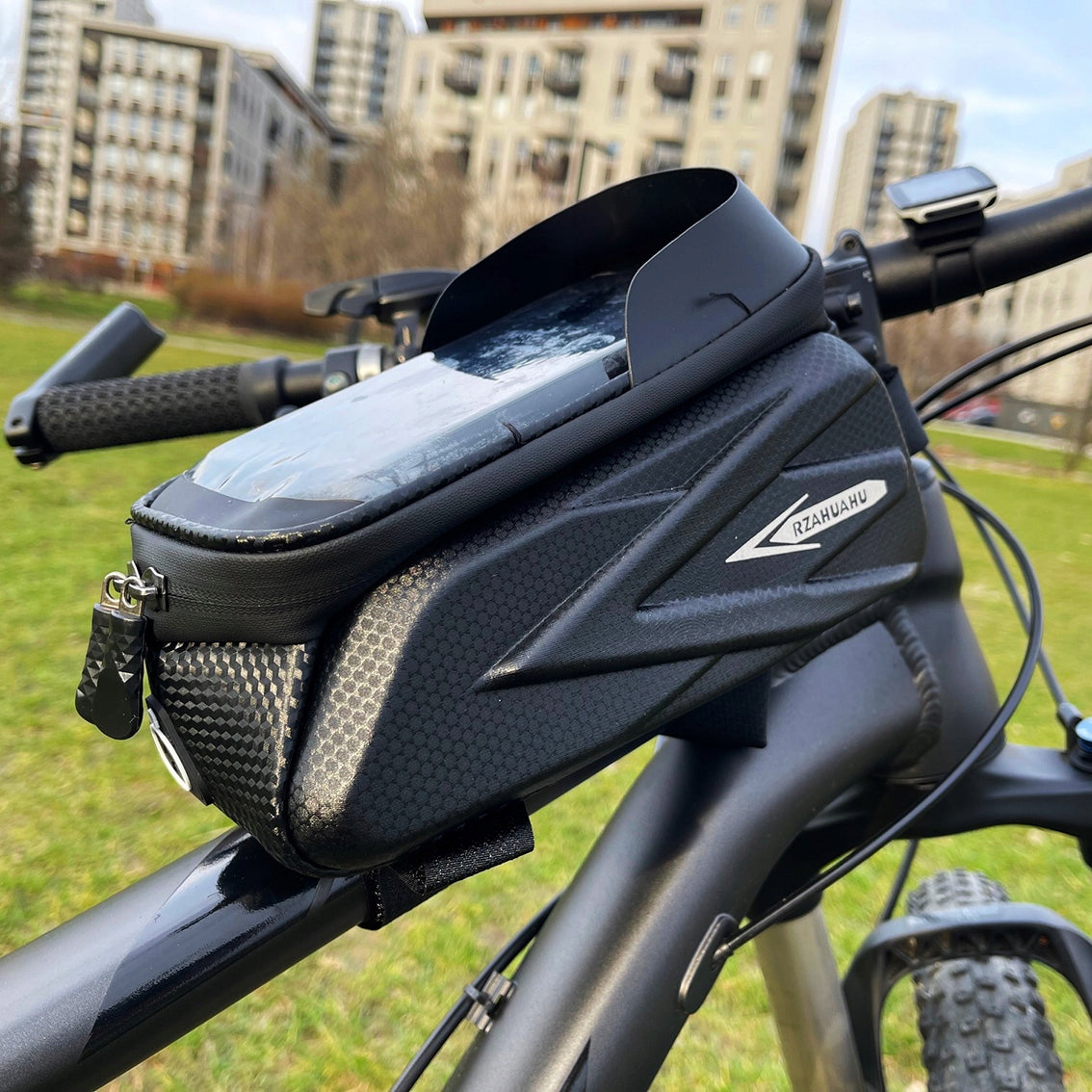WATERPROOF BICYCLE POUCH FRAME BAG with PHONE CASE for MTB Bike Manufacturer code Sakwa Rowerowa Na telefon portfel klucze