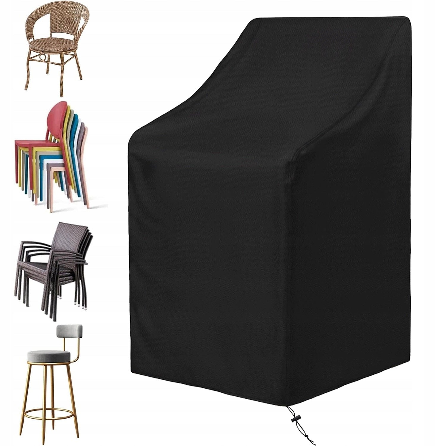 WATERPROOF COVER FOR GARDEN CHAIRS, WATERPROOF, 65*65*120/80 CM Packaging status original
