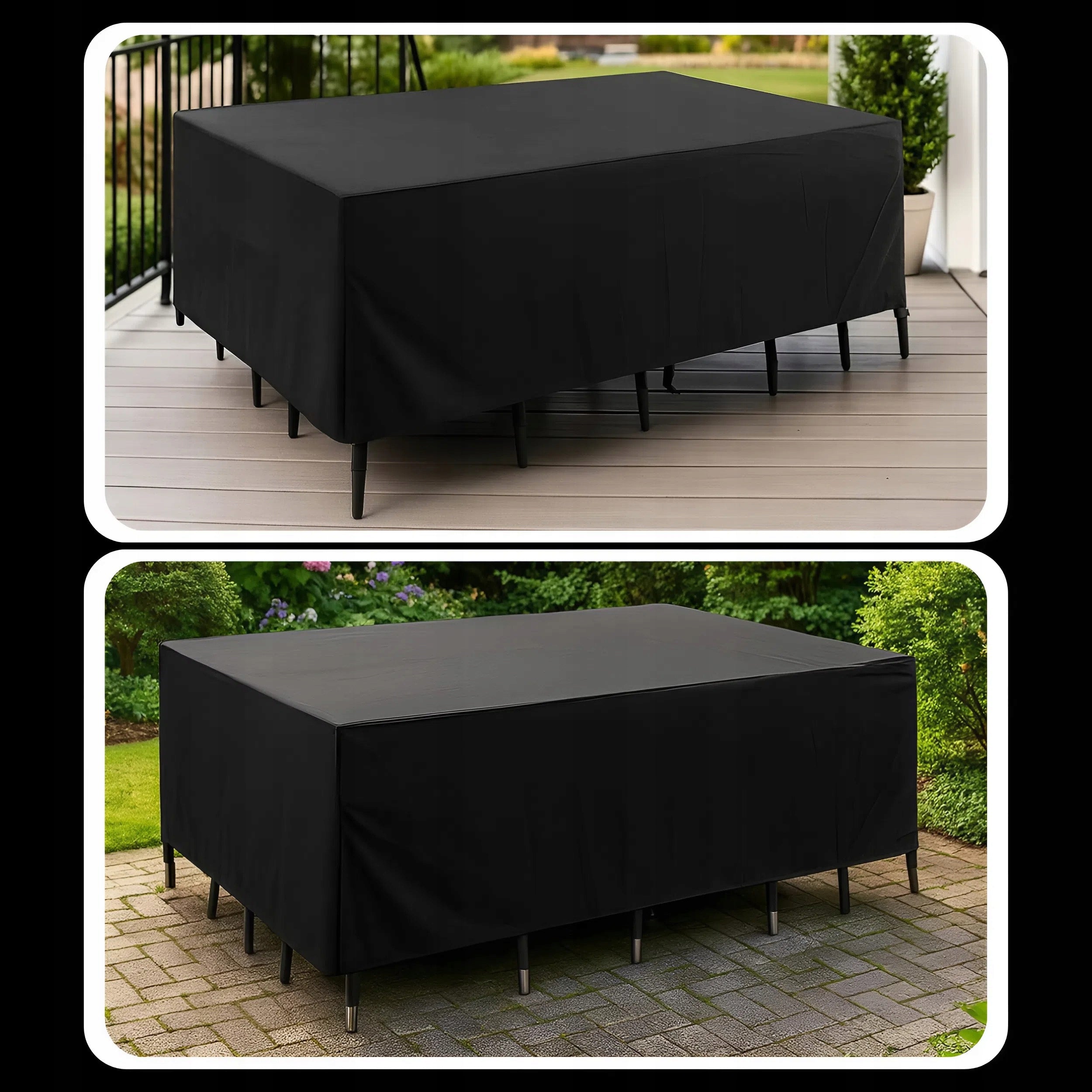 WATERPROOF COVER FOR GARDEN FURNITURE STRONG DURABLE LARGE 220X105X105CM Length 220 cm