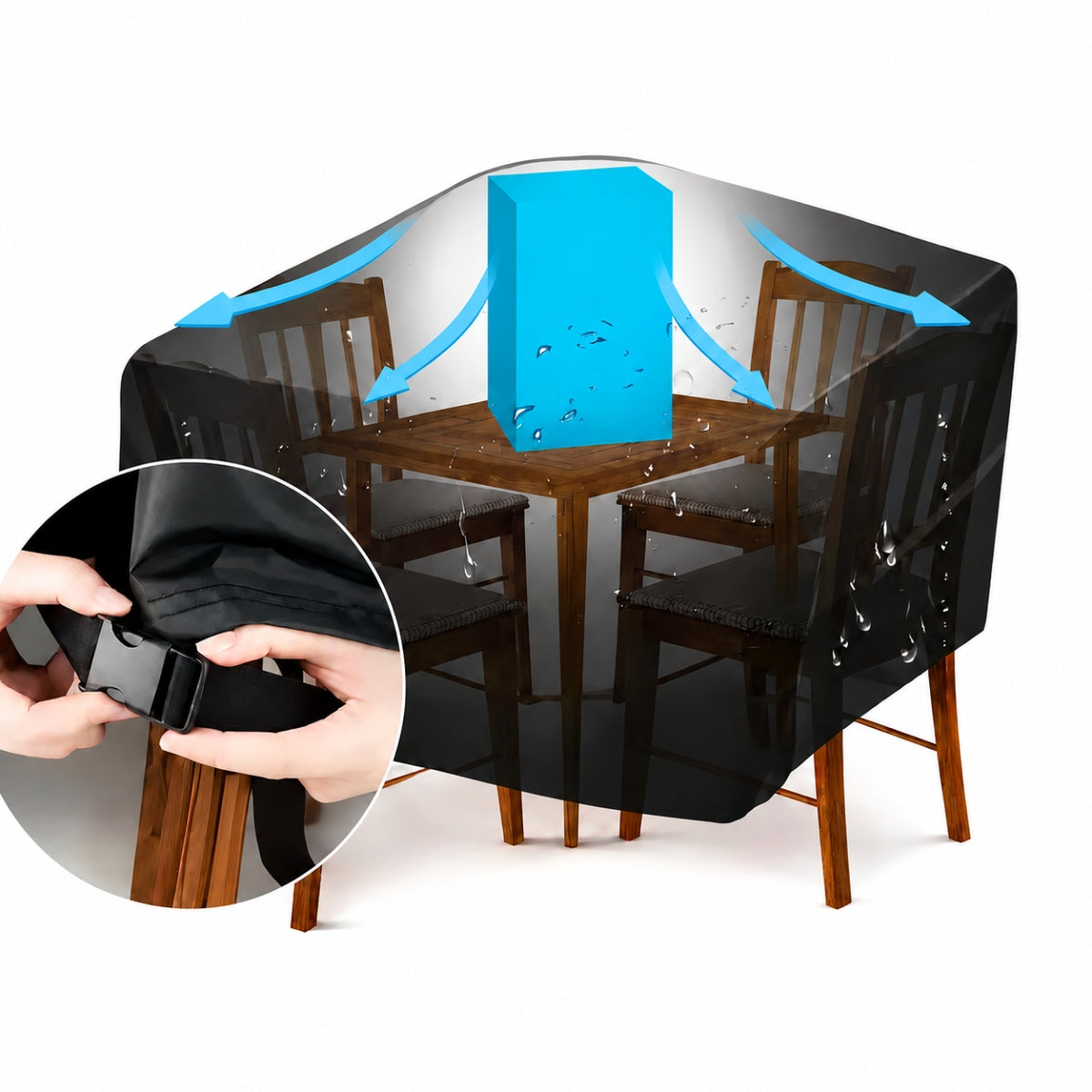 WATERPROOF COVER FOR GARDEN FURNITURE STRONG DURABLE LARGE 230 x 165 x 8 Manufacturer no brand