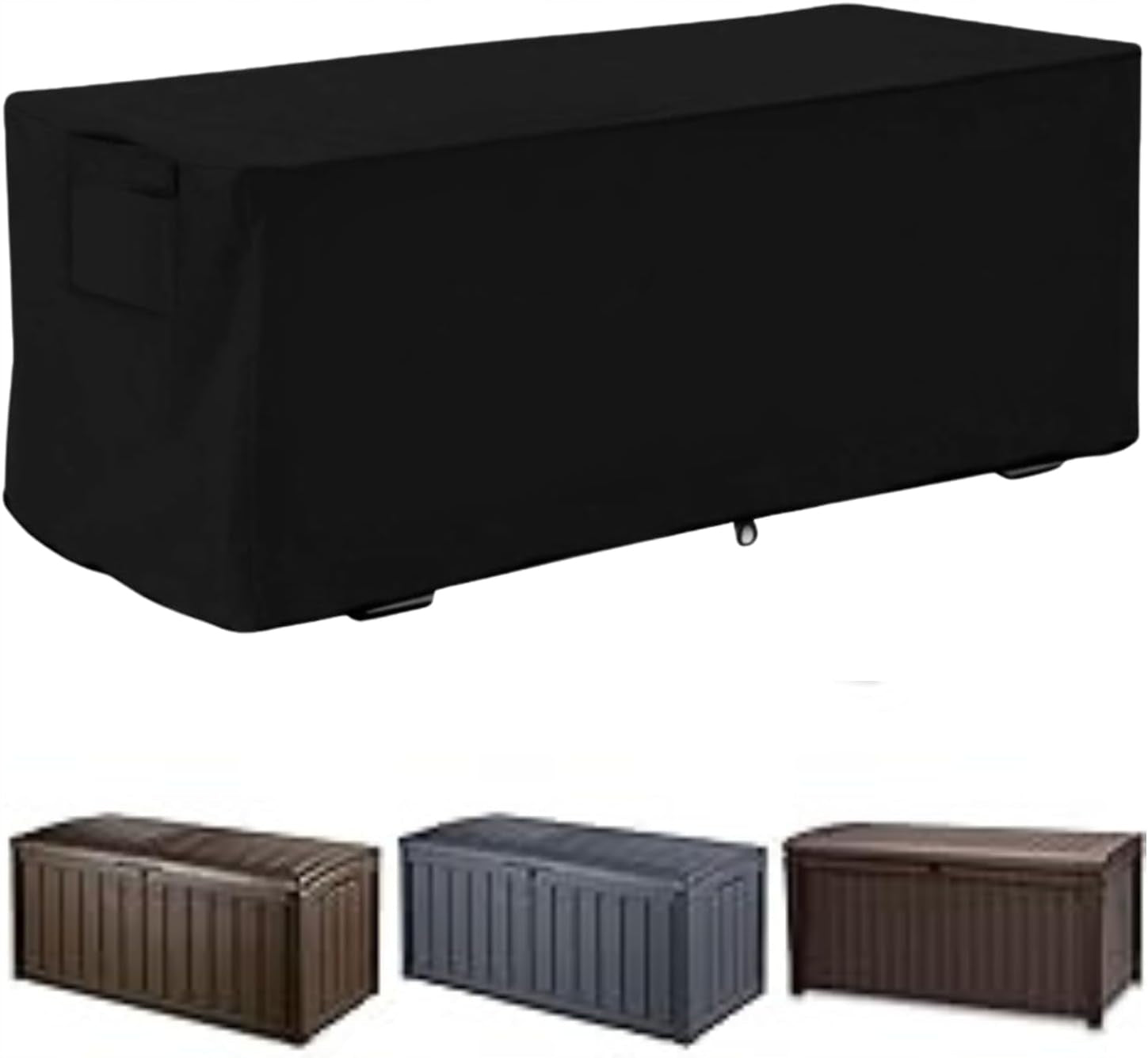 WATERPROOF GARDEN BOX COVER 123x62x55 CM STRONG DURABLE