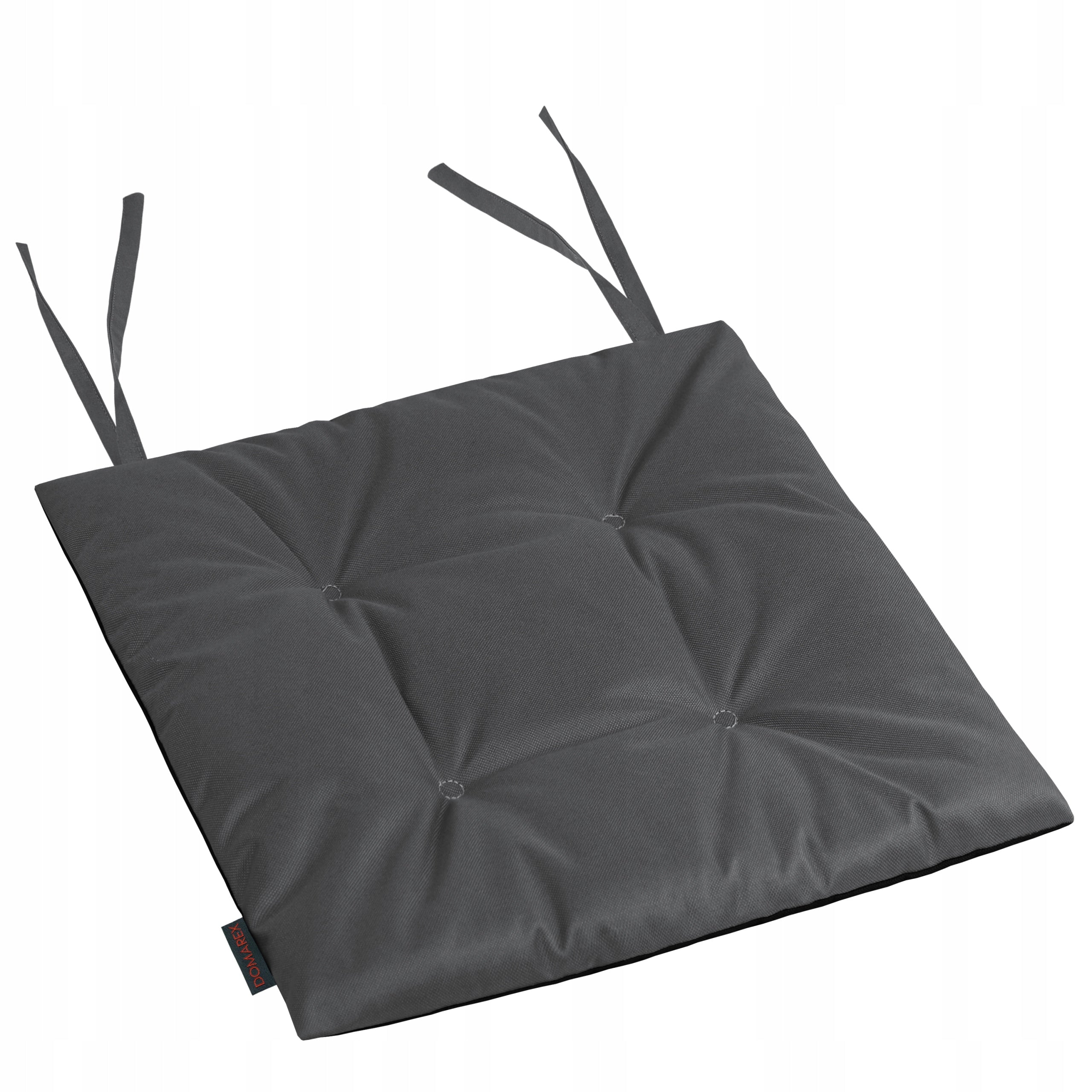 WATERPROOF GARDEN CHAIR CUSHION TIED 40x40 CM GRAPHITE Packaging status original