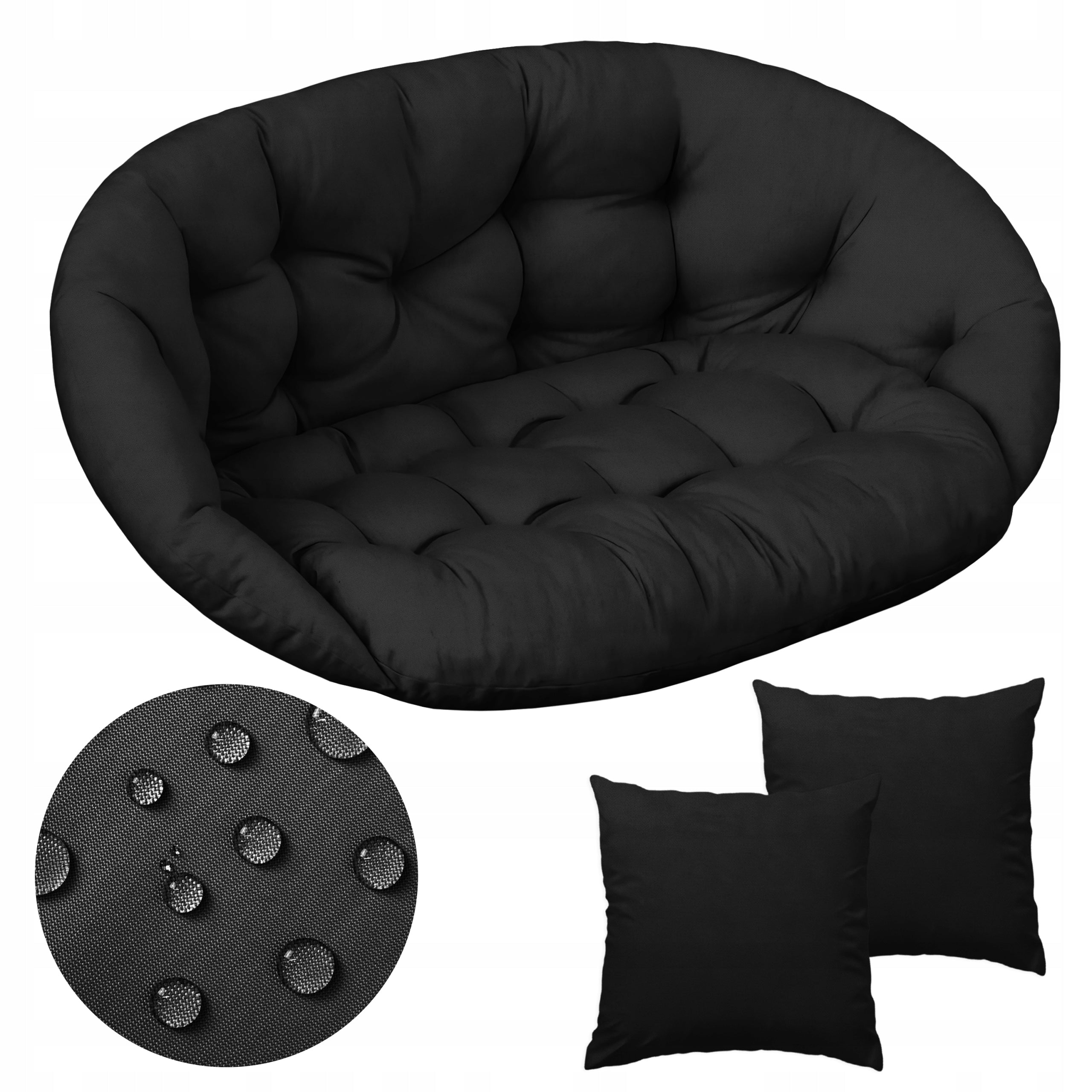 WATERPROOF GARDEN CUSHION FOR SWING HANGING DOUBLE BENCH Manufacturer DOMAREX