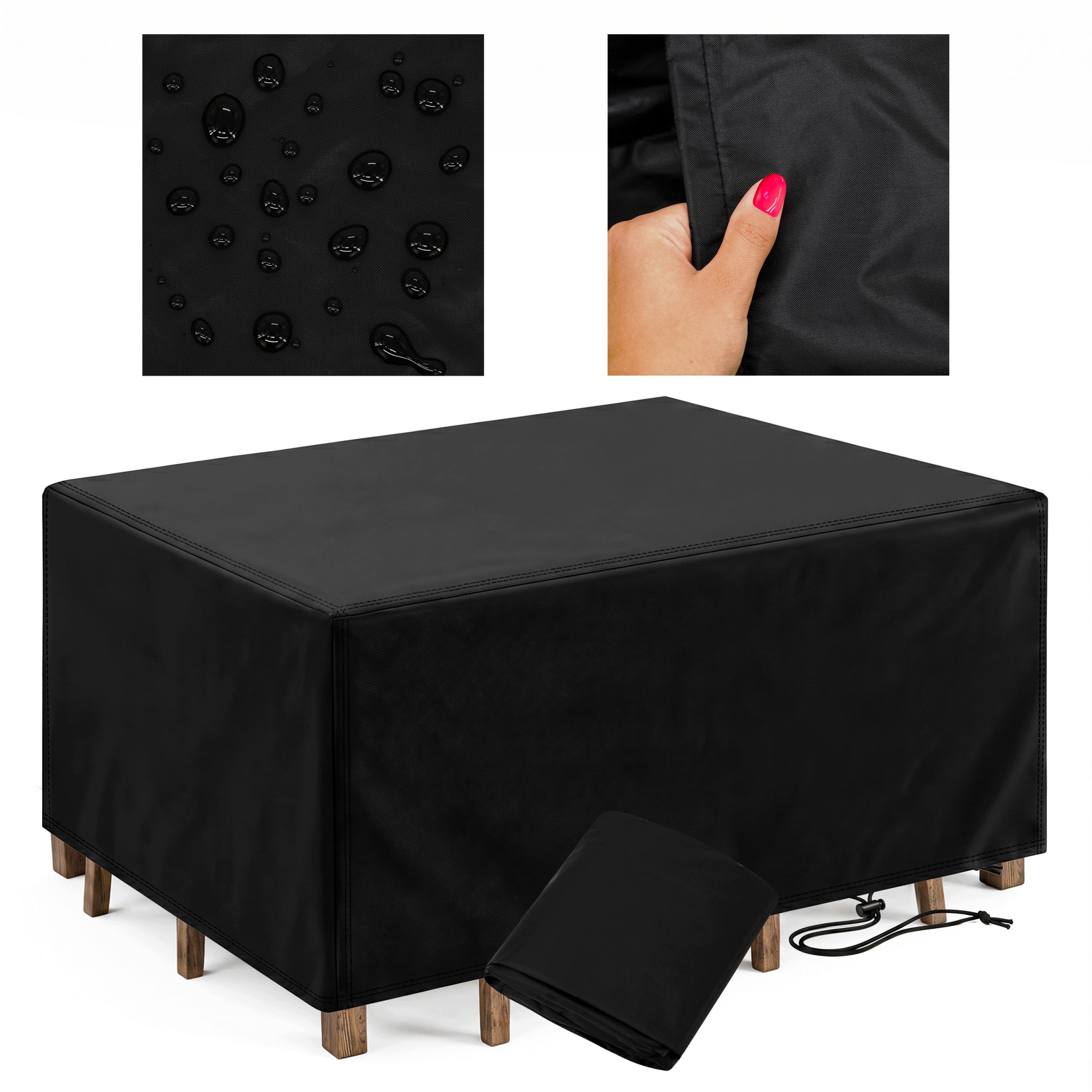 WATERPROOF GARDEN FURNITURE COVER 163x115x72 CM STRONG DURABLE XXL