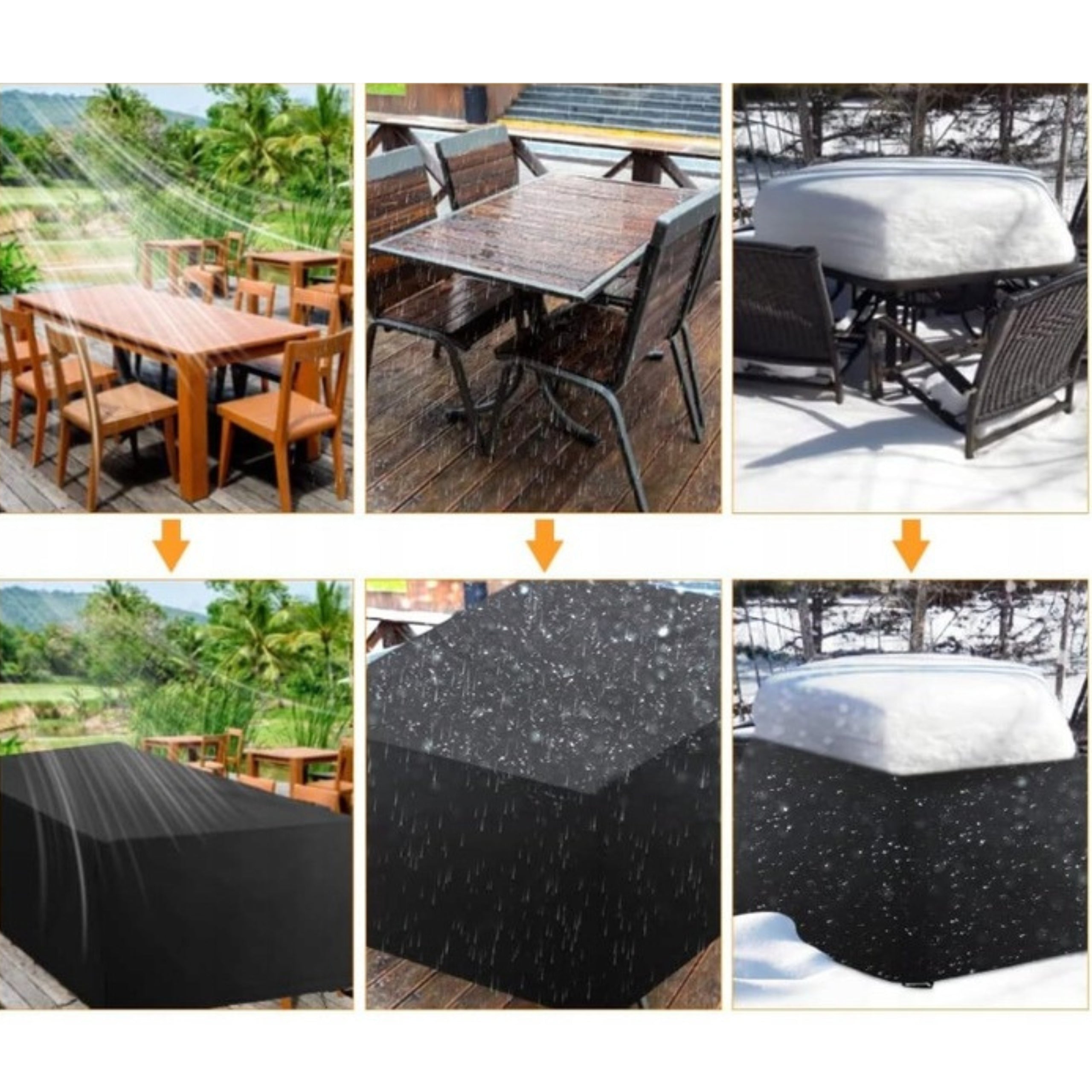 WATERPROOF GARDEN FURNITURE COVER 180x120x74cm STRONG DURABLE Product width 120 cm