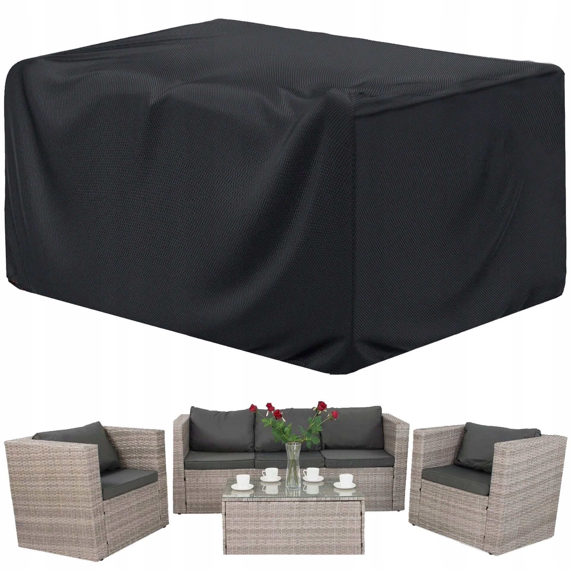 WATERPROOF GARDEN FURNITURE COVER 205x160x70 cm STRONG DURABLE Manufacturer code GA2167
