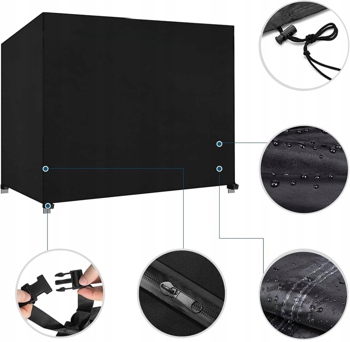 WATERPROOF GARDEN SWING COVER XXL 250x150x160cm WINDPROOF Manufacturer code POKROWIEC XXL