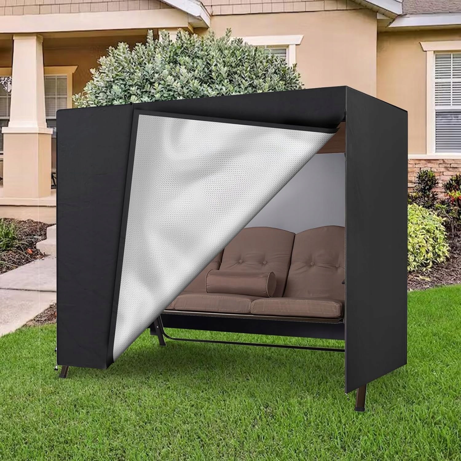 WATERPROOF GARDEN SWING COVER XXL 250x150x160cm WINDPROOF Manufacturer code POKROWIEC XXL