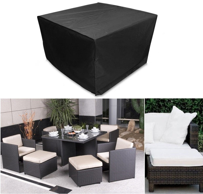 WATERPROOF LARGE TARPAULIN COVER FOR GARDEN FURNITURE TABLE CHAIRS 123CM Product width 123 cm