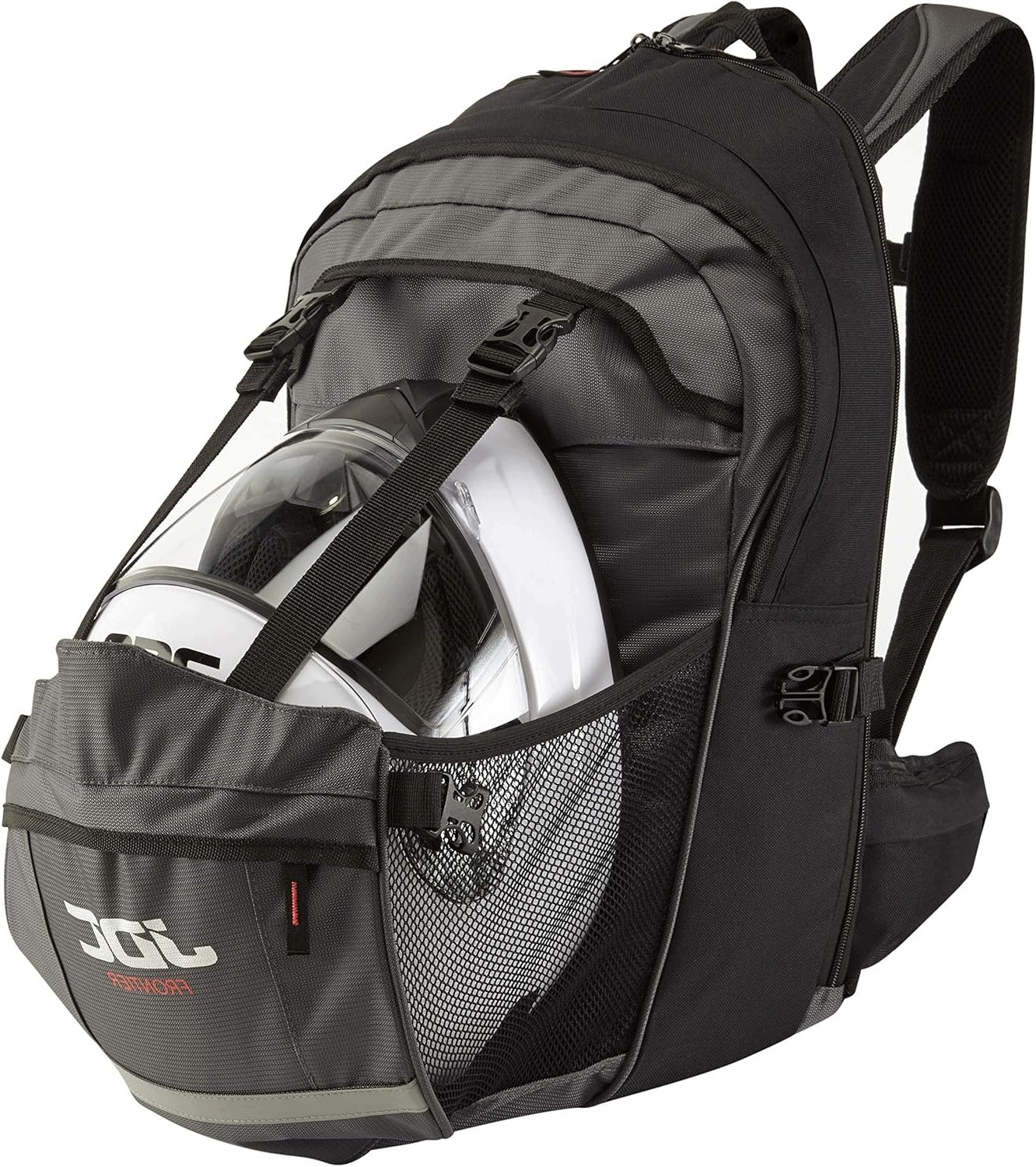 WATERPROOF MOTORCYCLE BACKPACK WITH HELMET MOUNT 24L TO 36L