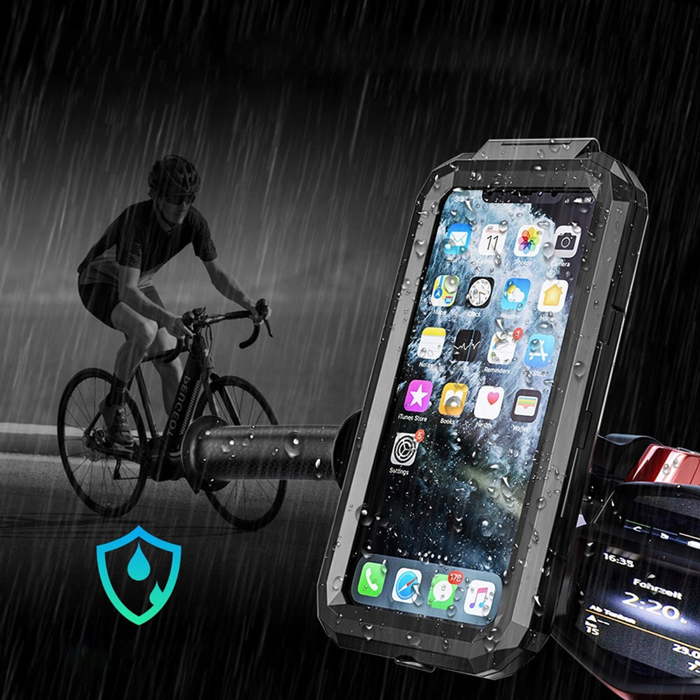 WATERPROOF MOTORCYCLE BIKE HOLDER FOR PHONE 360° Rotating For mobile