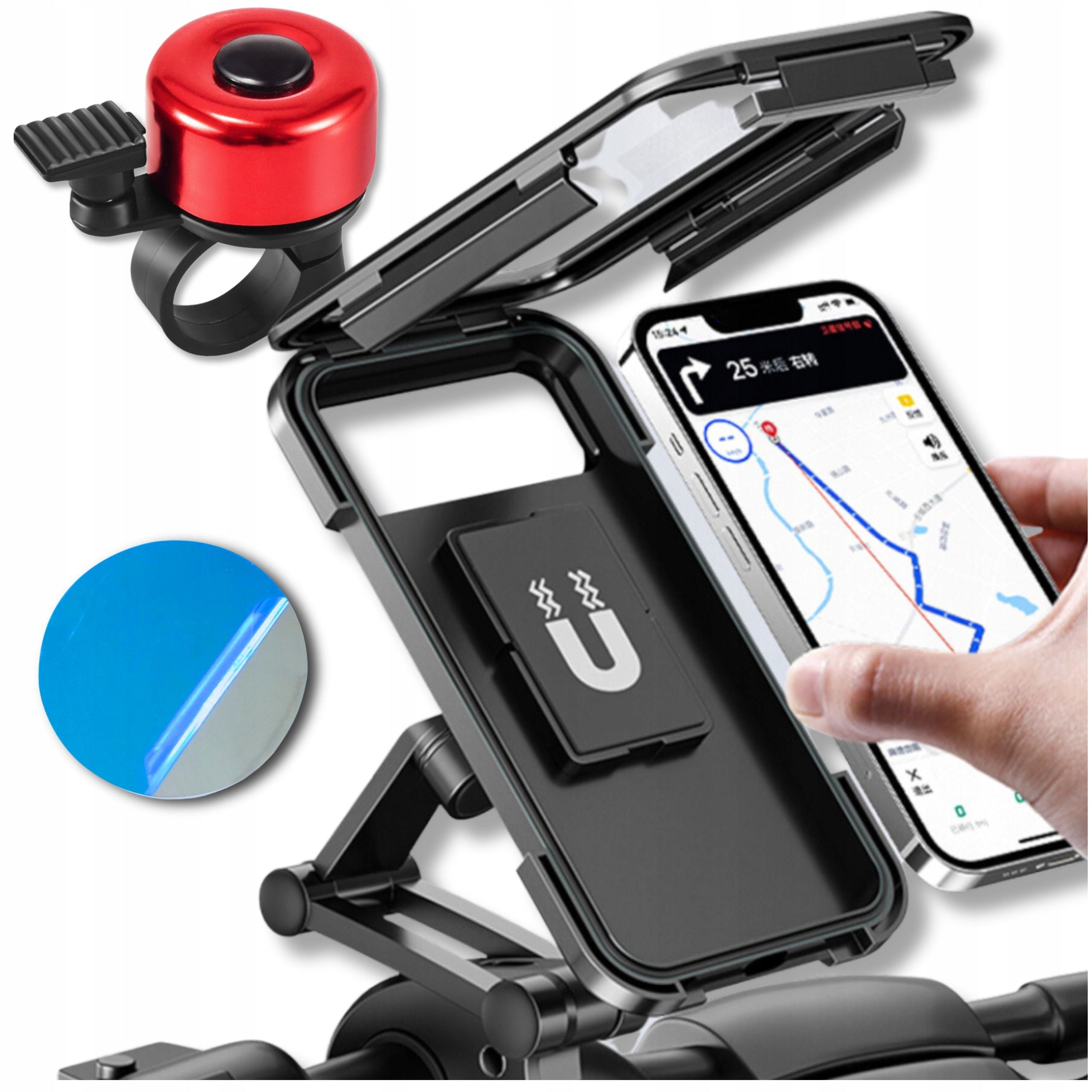 WATERPROOF MOTORCYCLE BIKE HOLDER FOR PHONE SCOOTER ADJUSTABLE