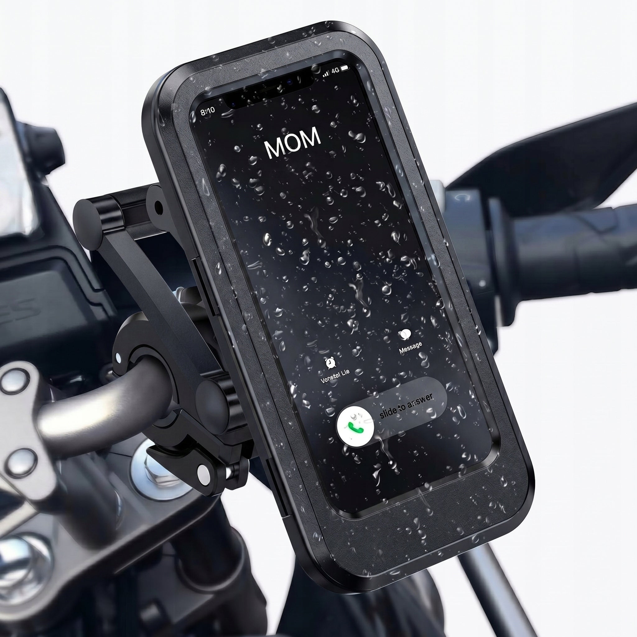 WATERPROOF MOTORCYCLE BIKE PHONE HOLDER ADJUSTABLE WITH MAGNET For mobile