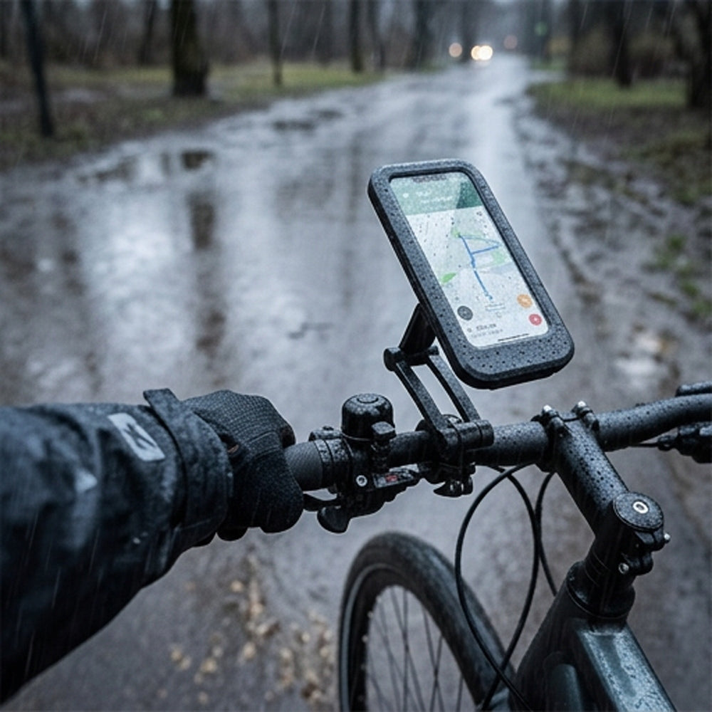 WATERPROOF MOTORCYCLE BIKE PHONE HOLDER ADJUSTABLE WITH MAGNET Packaging status original