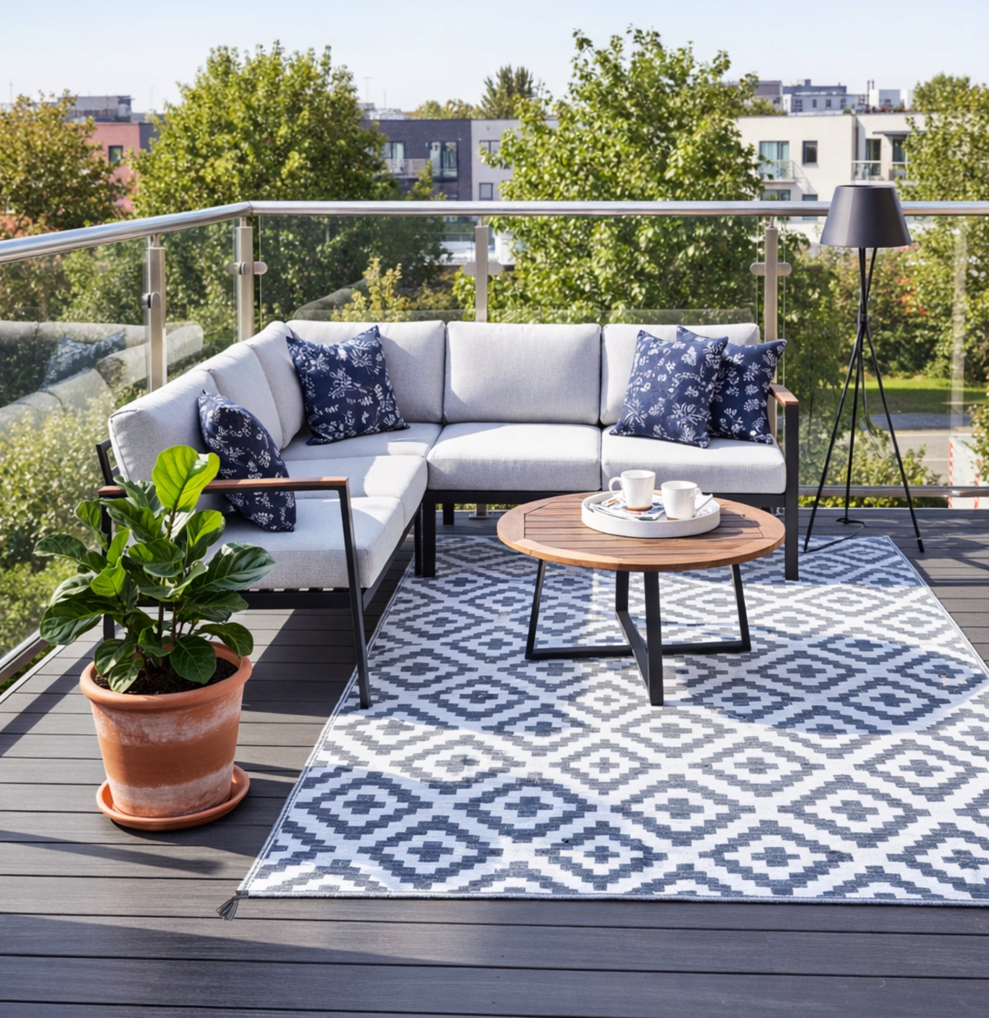WATERPROOF OUTDOOR CARPET 120x180 TERRACE BALCONY TERRACE DOUBLE SIDED Manufacturer code DYWAN4