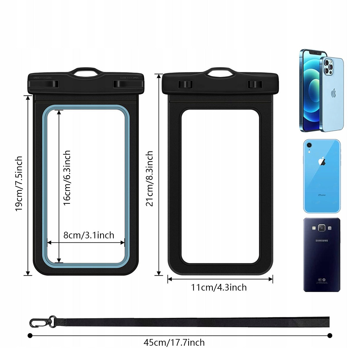 WATERPROOF PHONE CASE WATERPROOF CASE FOR DIVING HOLIDAY Brand no brand