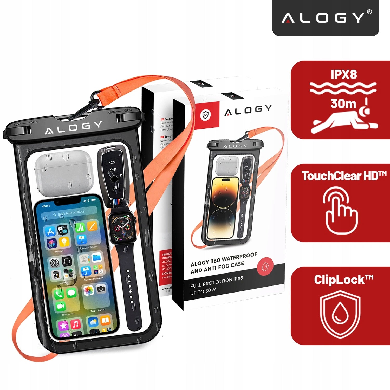 WATERPROOF PHONE CASE WATERPROOF FOR BEACH POOL Manufacturer code 5907765698709