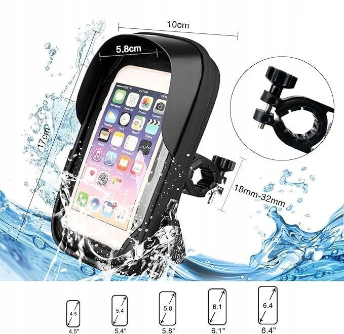 WATERPROOF RESISTANT PHONE HOLDER BIKE MOTOR ROTATED 360 DEGREES EAN (GTIN) 5056783106991
