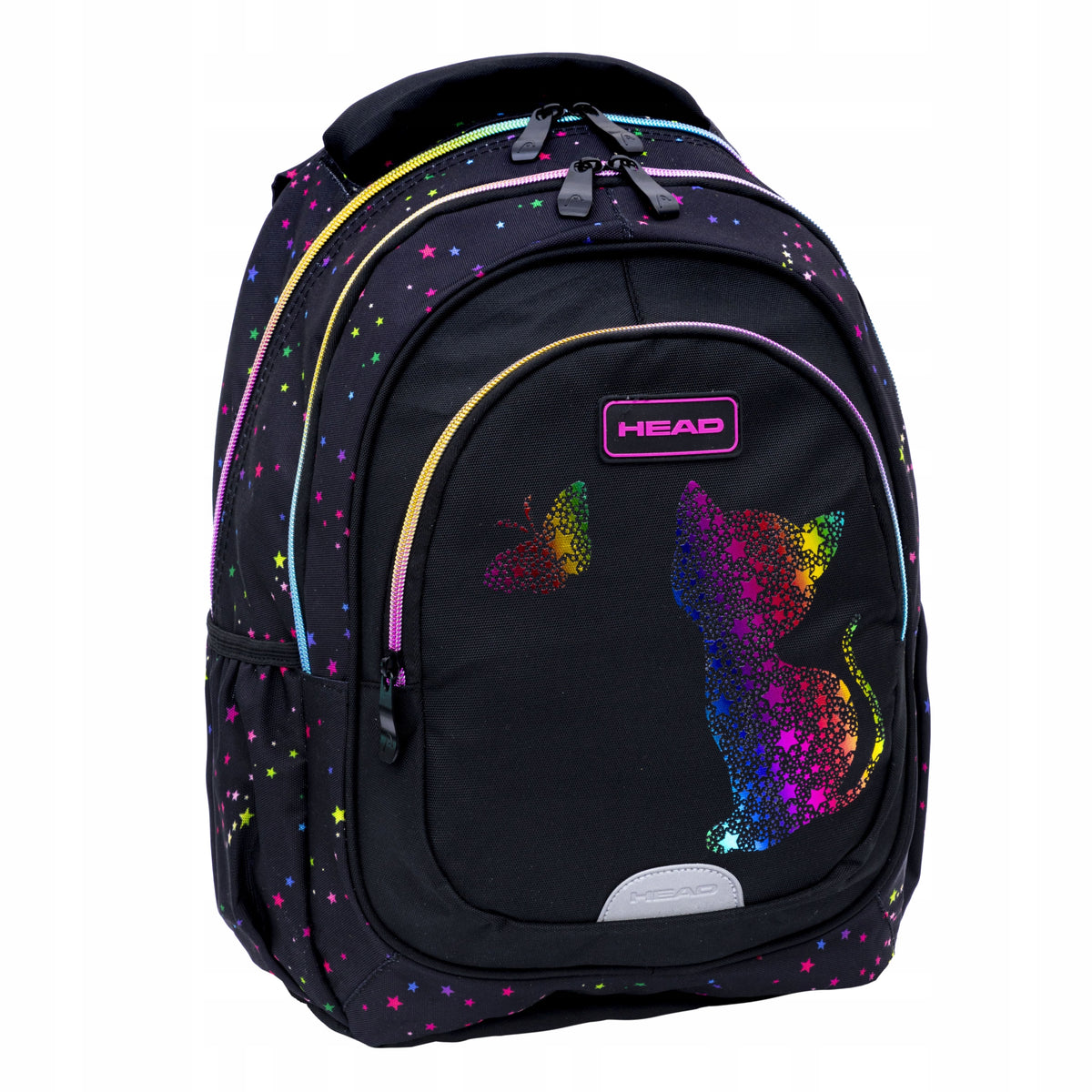 WATERPROOF SCHOOL BACKPACK HEAD RAINBOW KITTY FOR GIRLS IN CLASS 1-3 Packaging status original