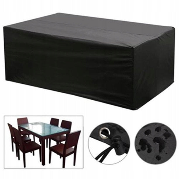 WATERPROOF TARPAULIN COVER FOR GARDEN FURNITURE 308x138x98 XXL Color black