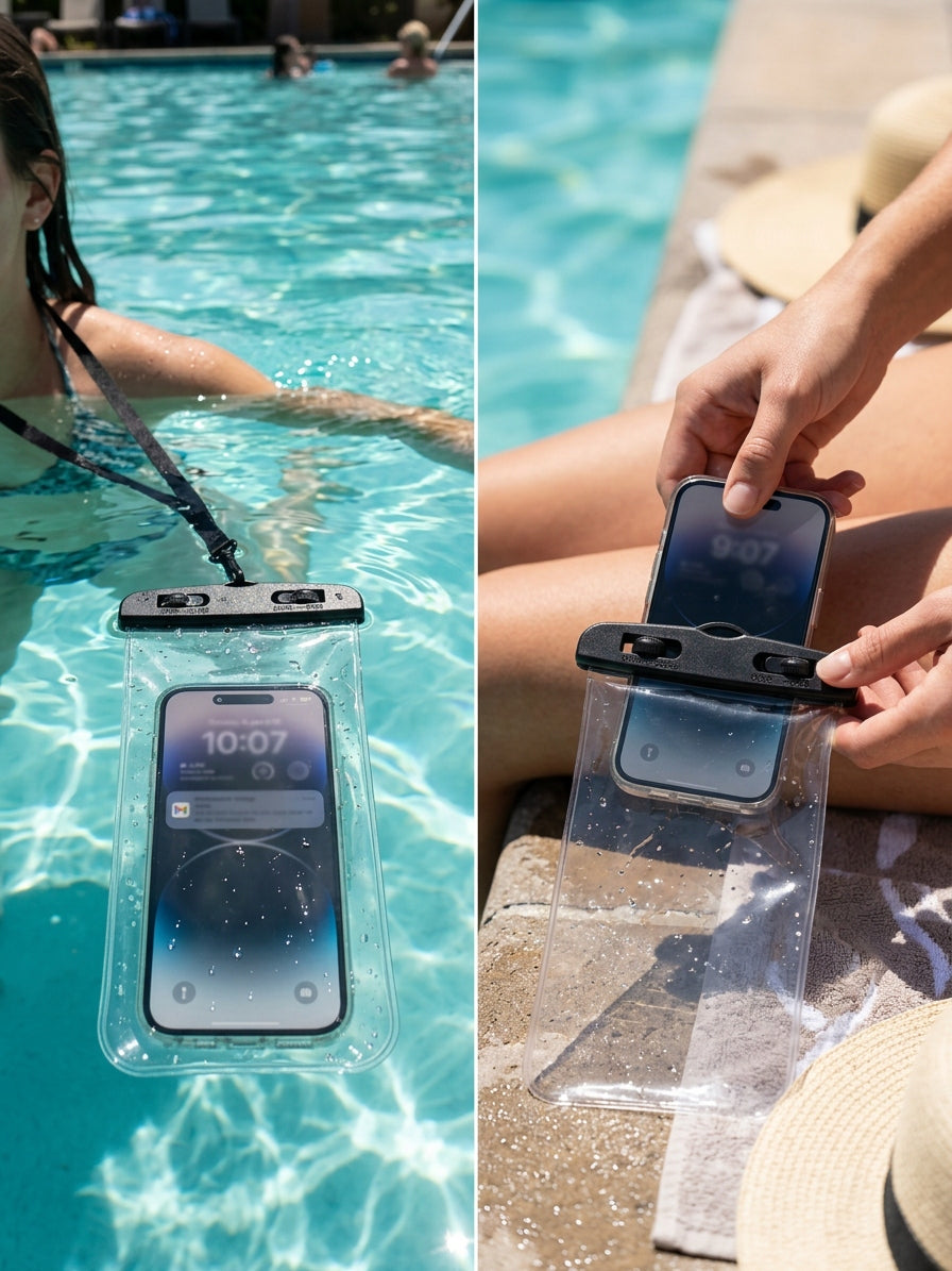 WATERPROOF UNIVERSAL 6” PHONE CASE FOR BEACH POOL COVER Capacity (liters) not specified