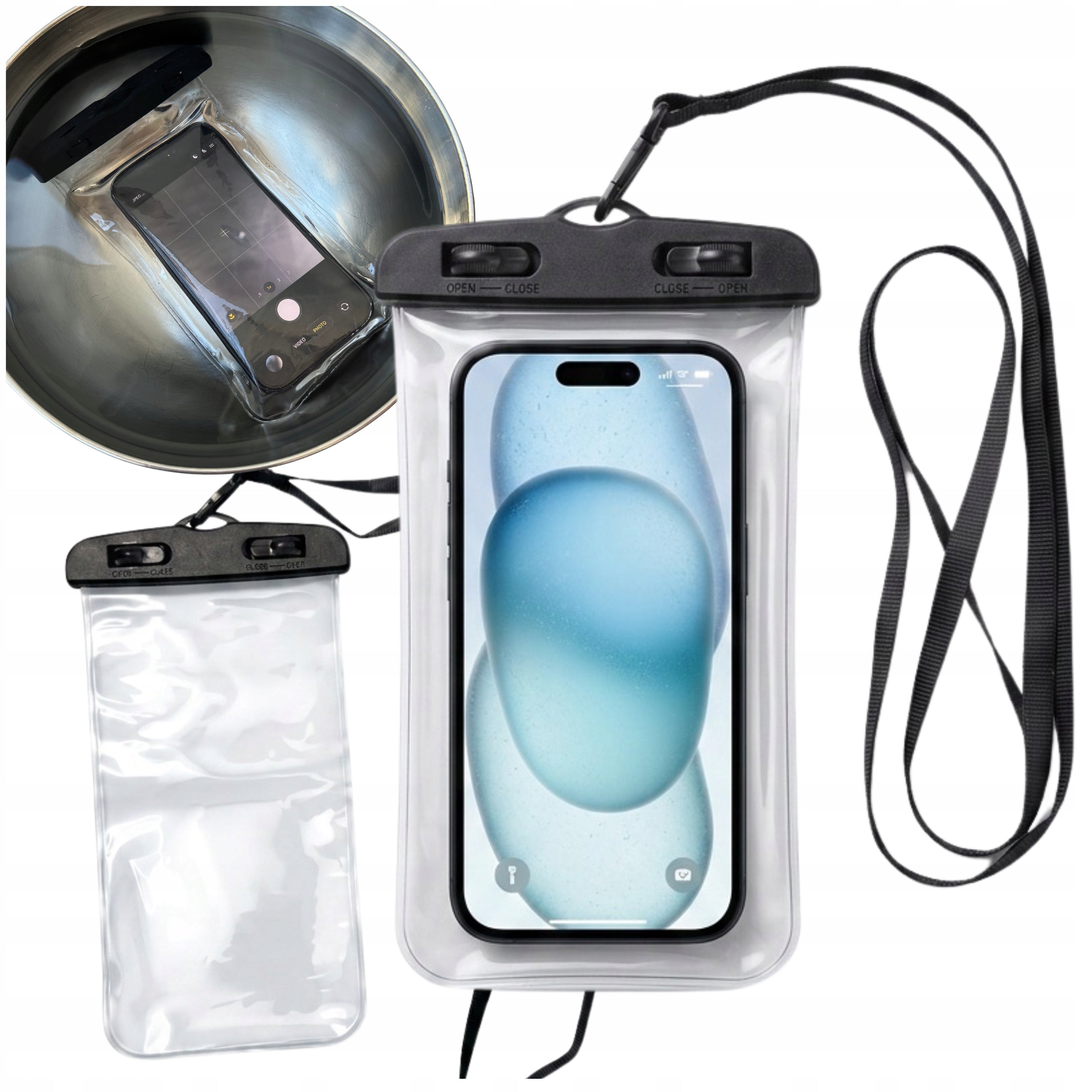 WATERPROOF UNIVERSAL 6” PHONE CASE FOR BEACH POOL COVER