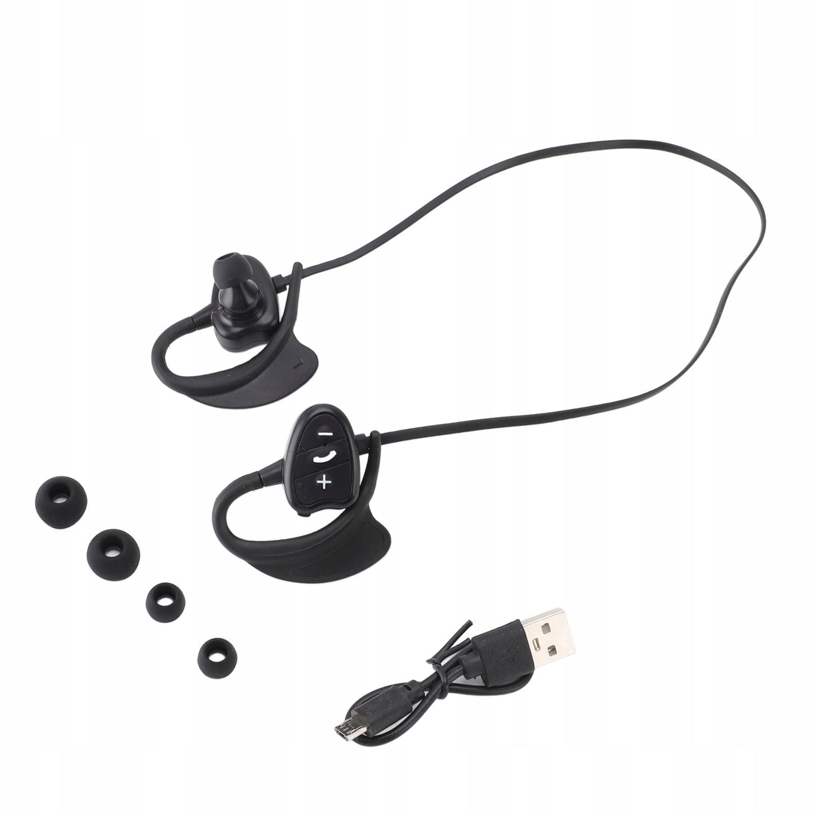 WATERPROOF WIRELESS HEADPHONES SWIMMING HEADPHONES BLACK