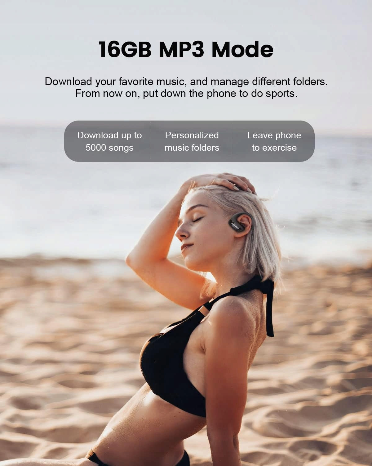 WATERPROOF WIRELESS HEADPHONES SWIMMING HEADPHONES Batteries included yes