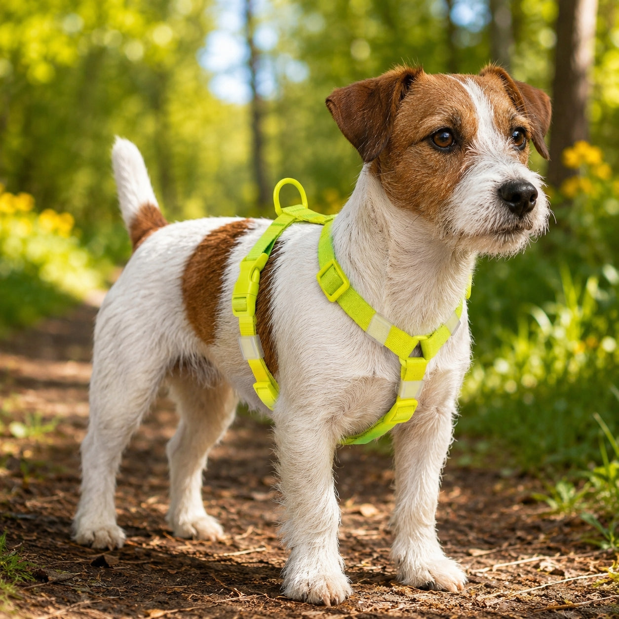 WAUDOG Nylon Recycled Dog Harness with QR, XS, Light Green Manufacturer code 47555