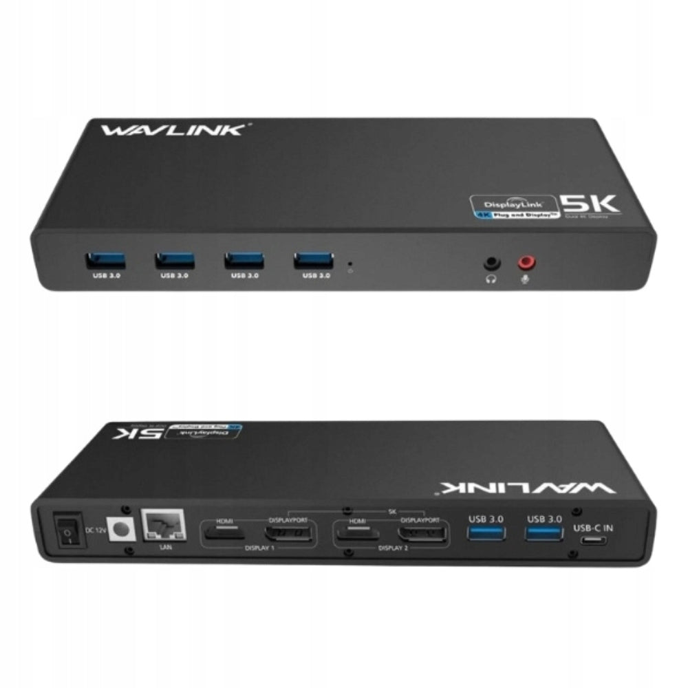 WAVLINK UNIVERSAL DOCKING STATION PRO DUAL 4K 2×HDMI/DP USB 3.0/USB-C