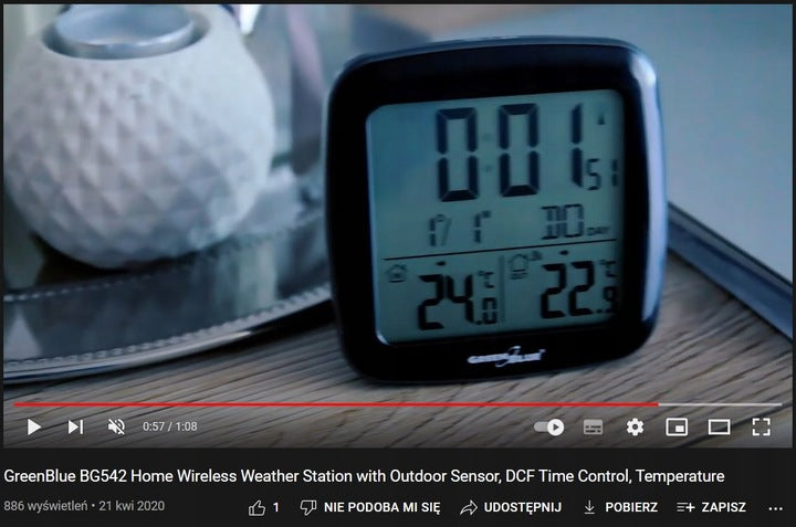 WEATHER STATION DCF WEATHER CLOCK THERMOMETER ALARM CLOCK Functions alarm clock maximum and minimum measurement memory internal temperature measurement external temperature measurement radio time synchronization (DCF) clock