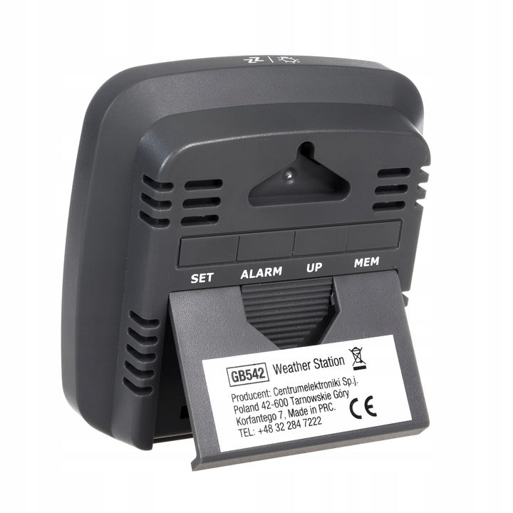 WEATHER STATION DCF WEATHER CLOCK THERMOMETER ALARM CLOCK Manufacturer code 60135