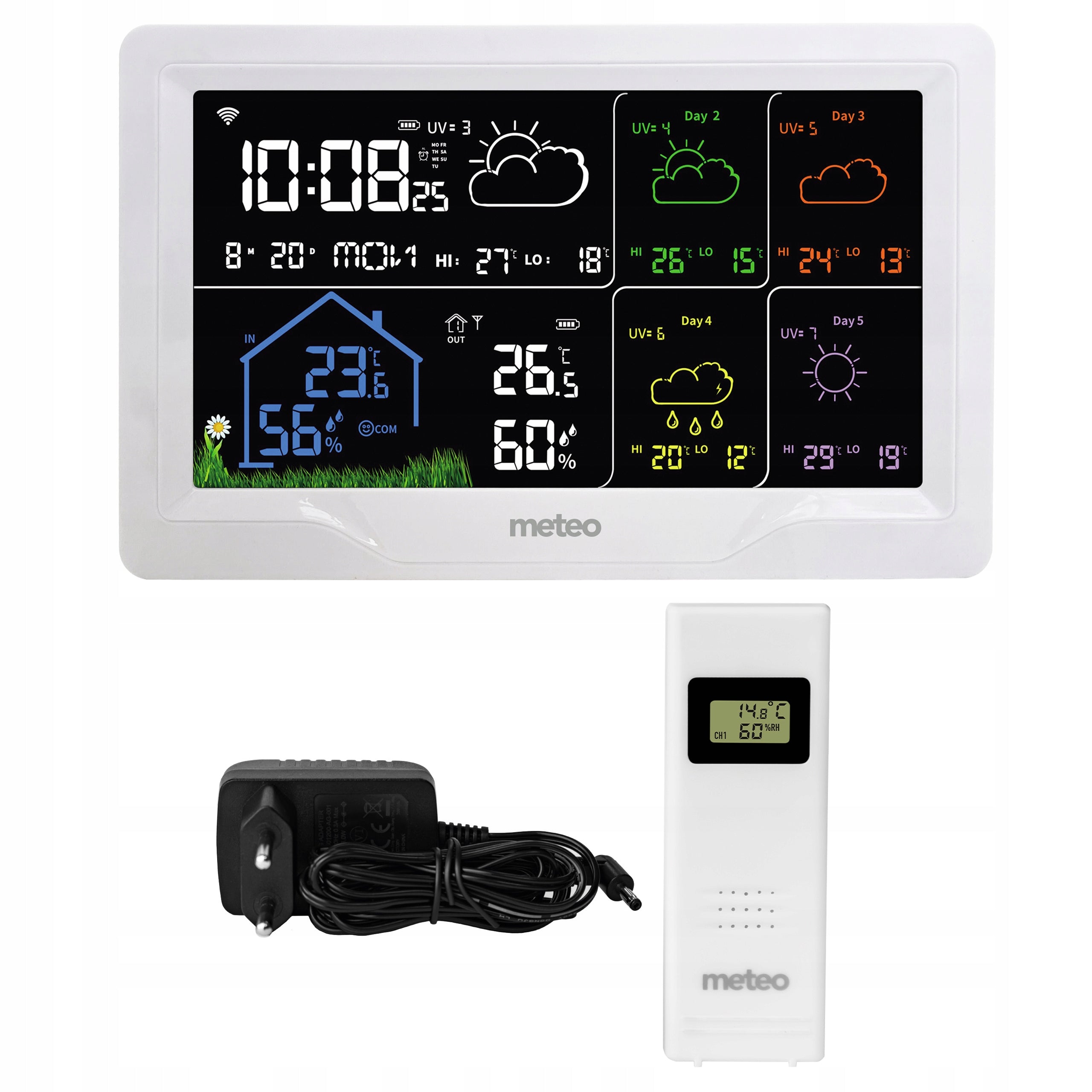 WEATHER STATION METEO SP401 WIFI WITH WEATHER FORECAST FOR 4 DAYS