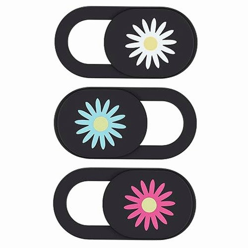 WEBCAM COVER FLOWER FOR LAPTOP COVER 3 PCS STEEL