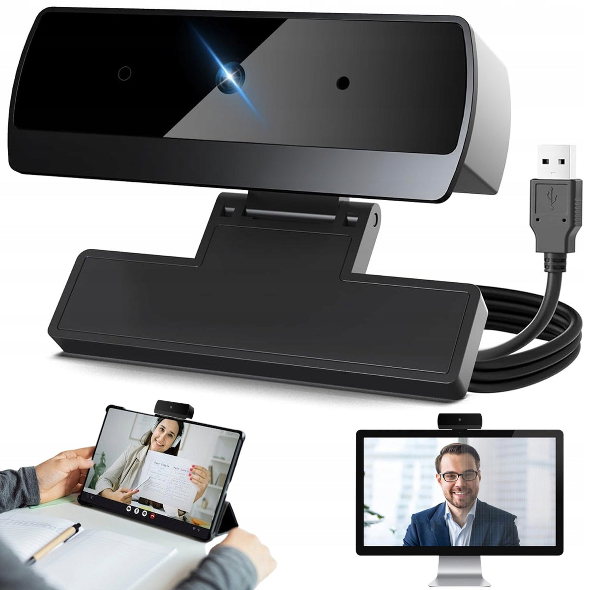 WEBCAM FOR COMPUTER BLACK 1080P MICROPHONE AUTOFOIKUS