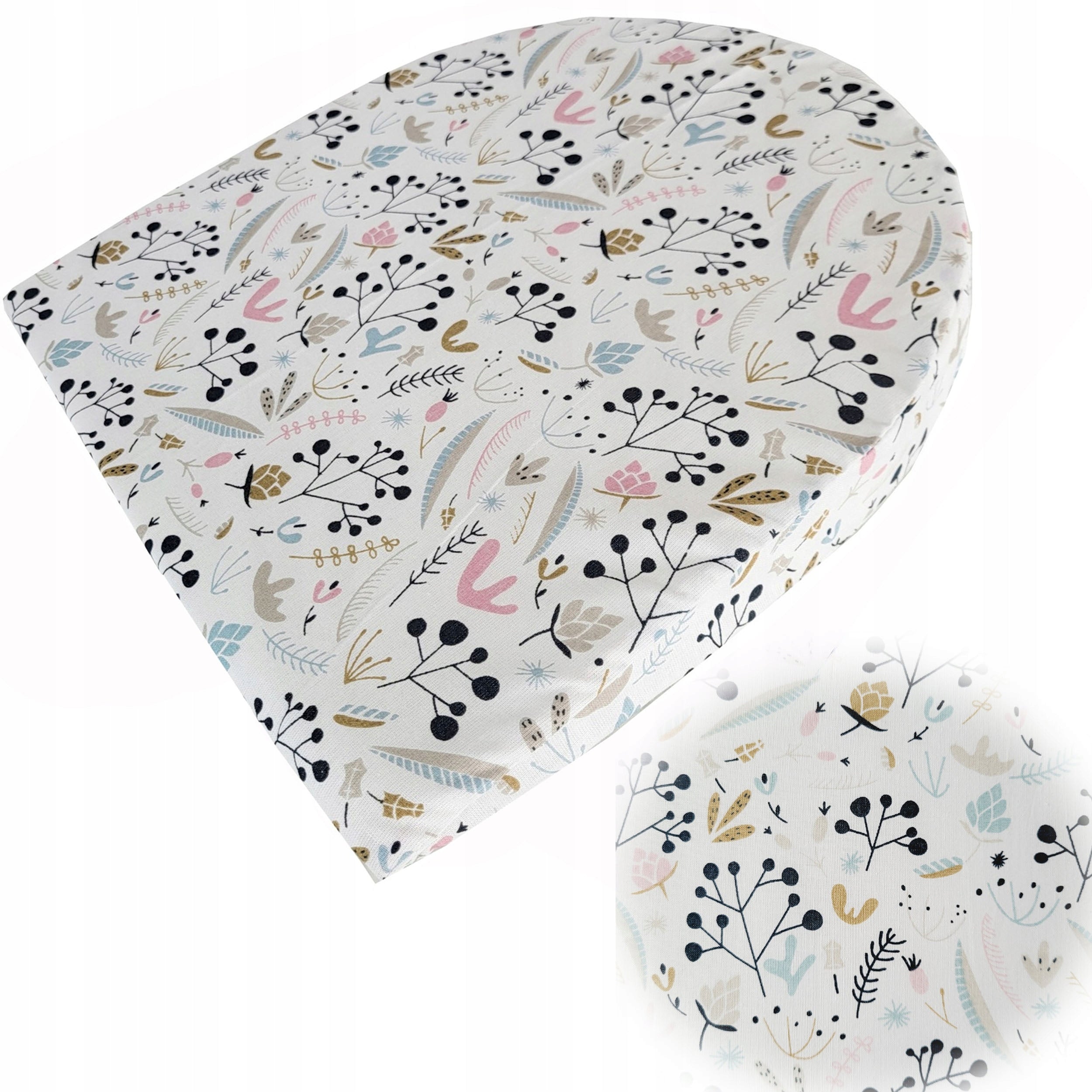 WEDGE CUSHION FOR GONDOLA TROLLEY FOR MOSES BASKET + PILLOWCASE