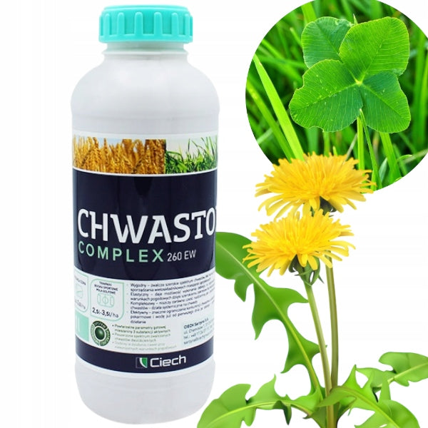 WEEDOX COMPLEX 260EW 1L WEEDS LAWN DANDELION CLOVER KNOTWEED PROFX.