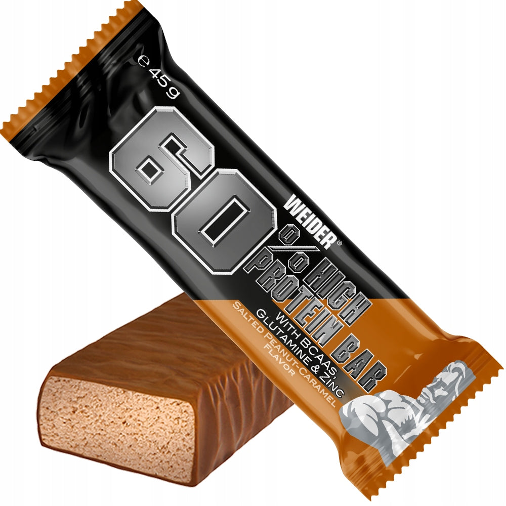 WEIDER 60% PROTEIN BAR 45g PROTEIN BAR WITHOUT SUGAR - CARAMEL