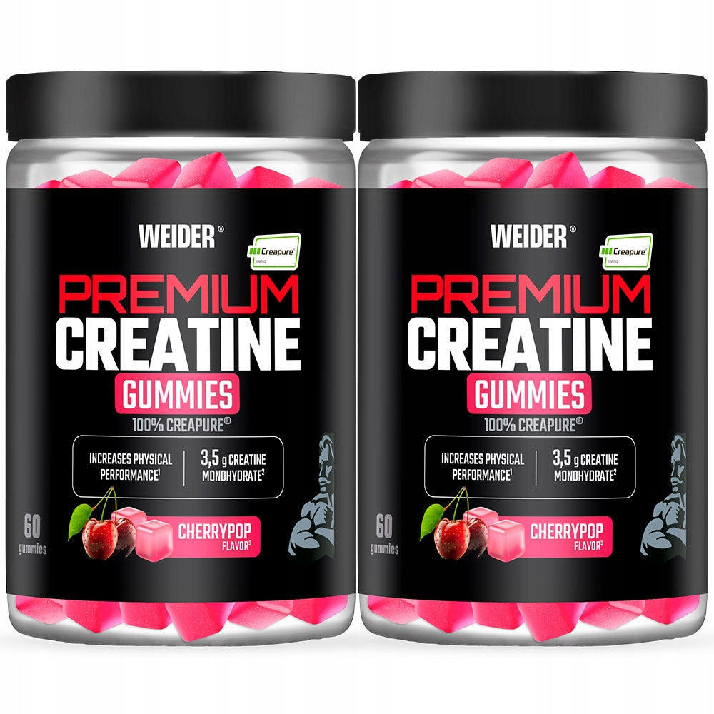 WEIDER CREATINE GUMMIES 60 PCS CREATINE GUMMIES MONOHYDRATE CREAPURE CHERRY