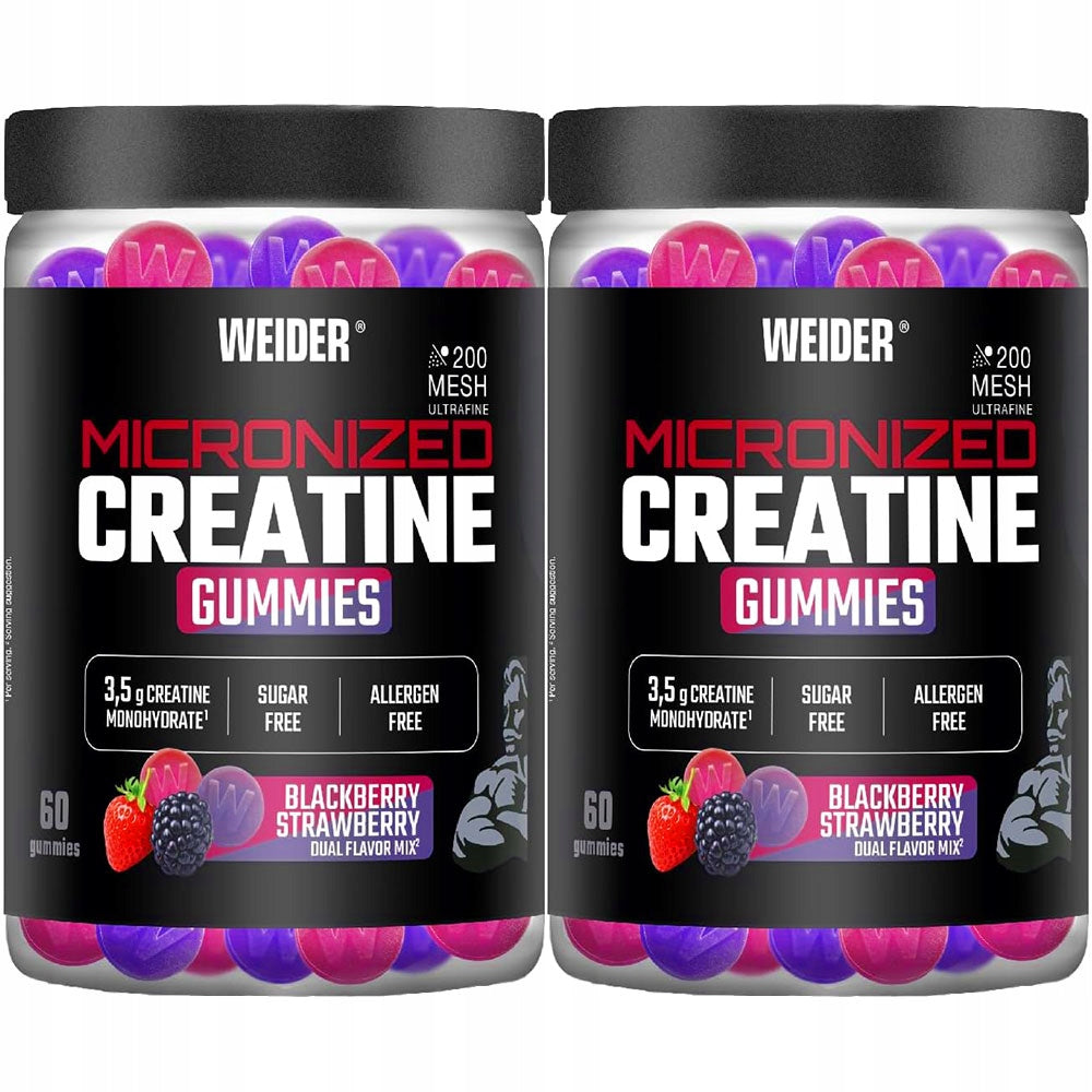 WEIDER CREATINE GUMMIES 60 PCS CREATINE GUMMIES STRAWBERRY-BLACKBERRY MONOHYDRATE