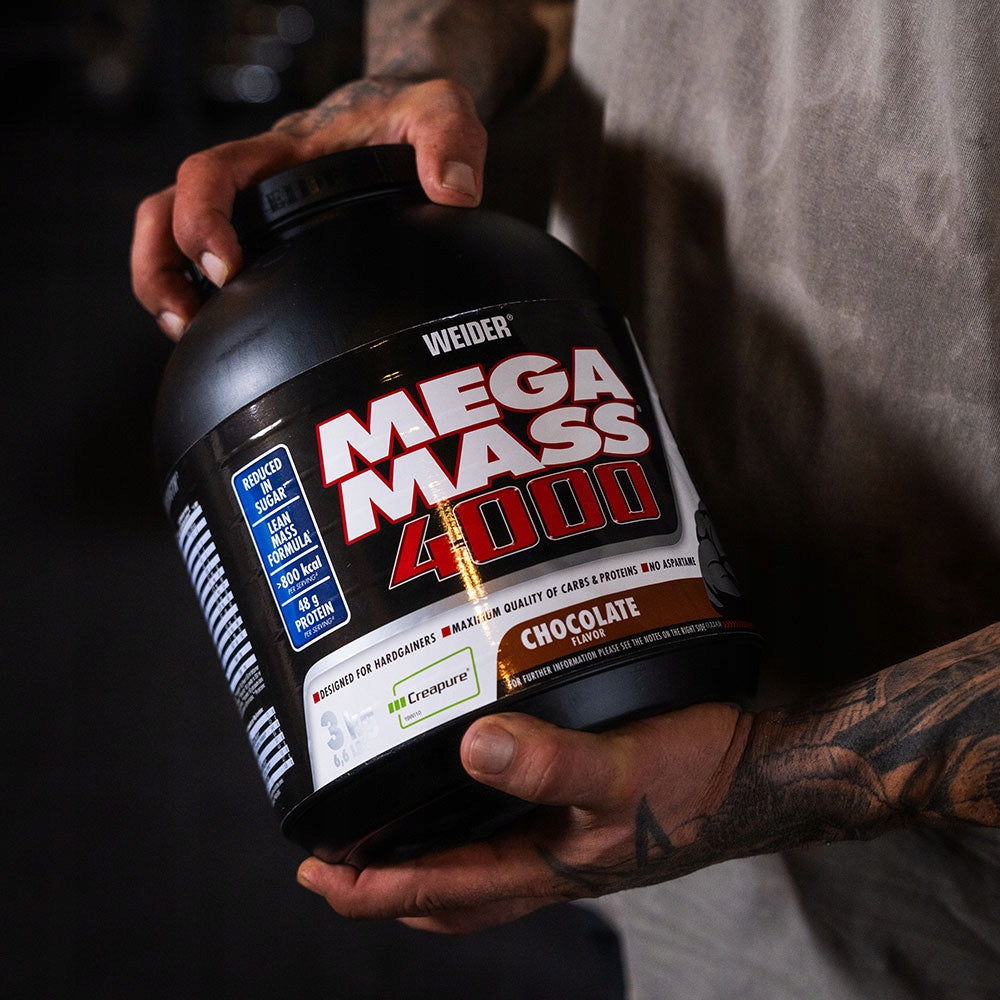 WEIDER MEGA MASS 4000 7kg GAINER MASS PROTEIN CREATINE CARBOHYDRATE CHOCOLATE Expiration date at least 1 year from the date of purchase
