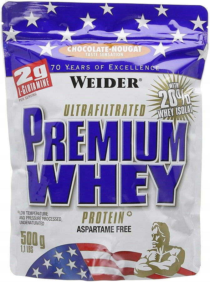 WEIDER Premium Whey 500g Protein WPC Protein Conditioner 24g Strawberry Vanilla Packaging status original