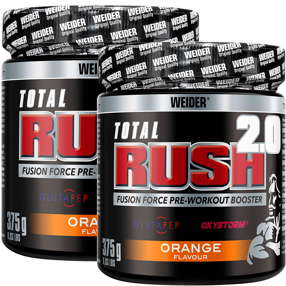 WEIDER TOTAL RUSH PUMP 375g - PRE WORKOUT CREATINE FORCE PUMP ORANGE
