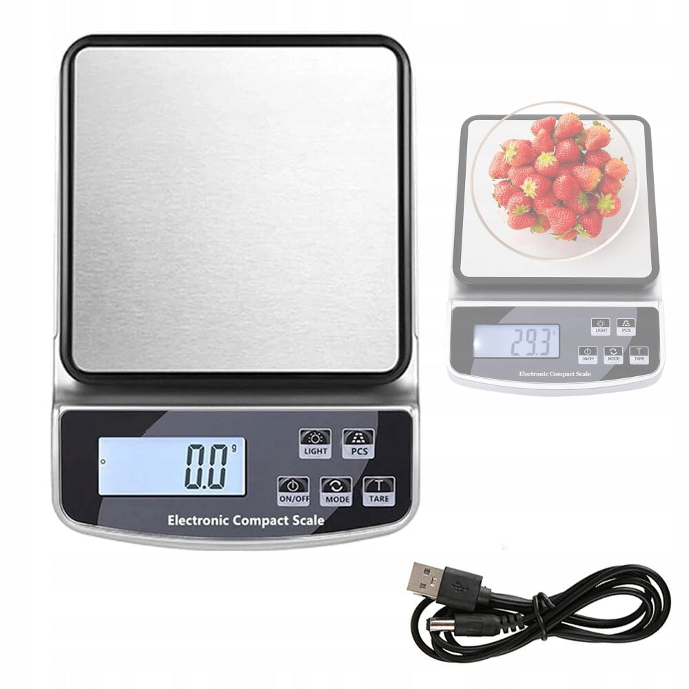 WEIGHT 15KG 1g ELECTRONIC SHOP GASTRONOMIC KITCHEN COUNTING NEW