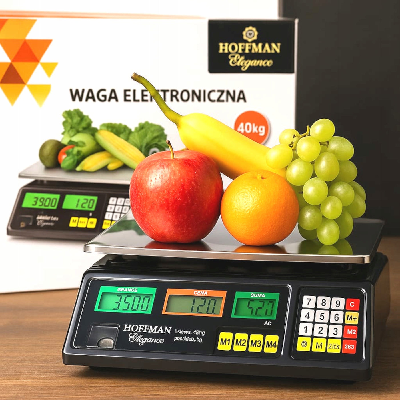 WEIGHT 40kg/5g SHOP ELECTRONIC STORAGE ACCURATE LCD DISPLAYS Manufacturer code WAGA 40 KG HF-0040