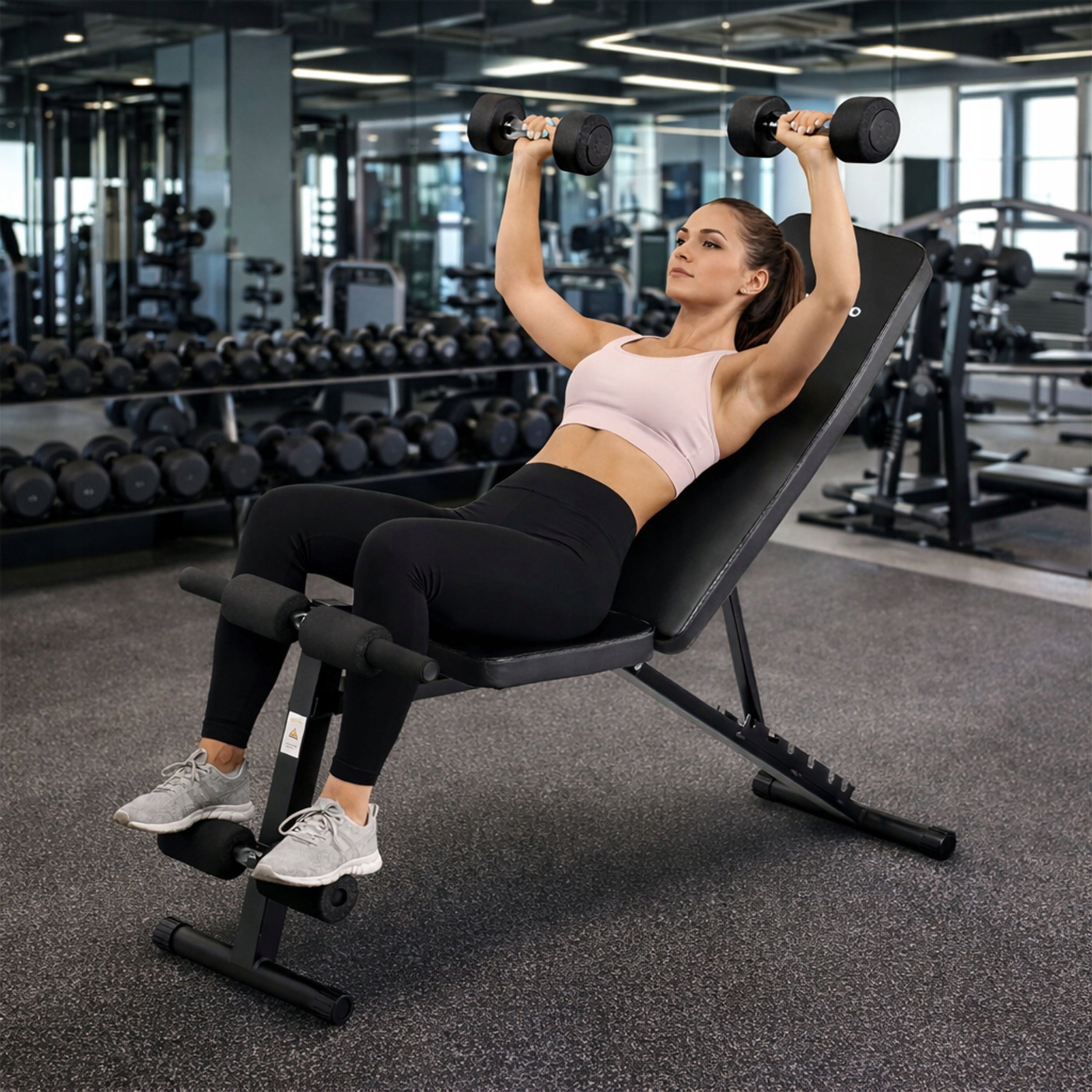 WEIGHT BENCH ADJUSTABLE FOLDING EXPANDERS BENCH FOR EXERCISING AT HOME Kind adjustable