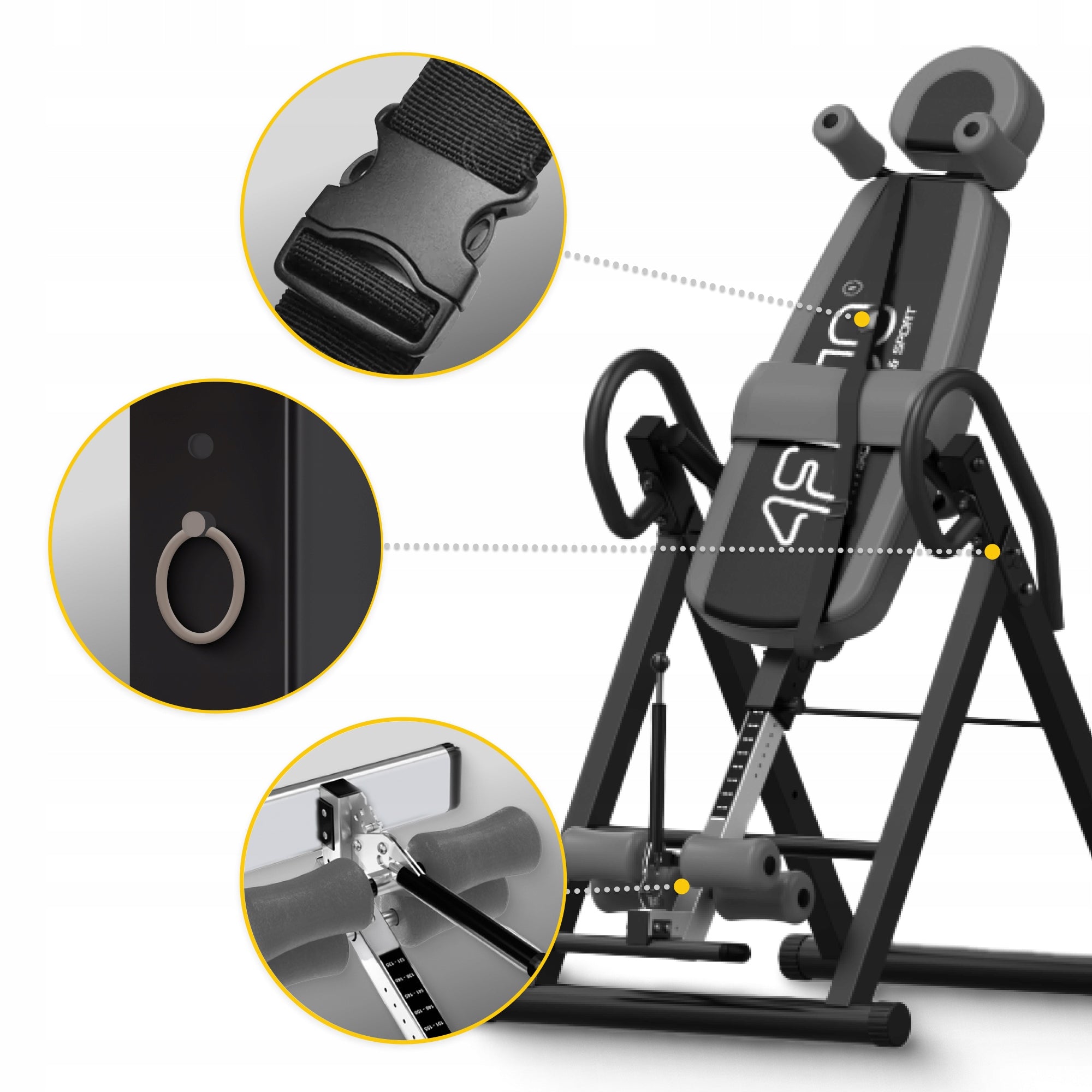 WEIGHT BENCH INVERSION GRAVITY BENCH FOR EXERCISE ADJUSTABLE Brand 4FIZJO