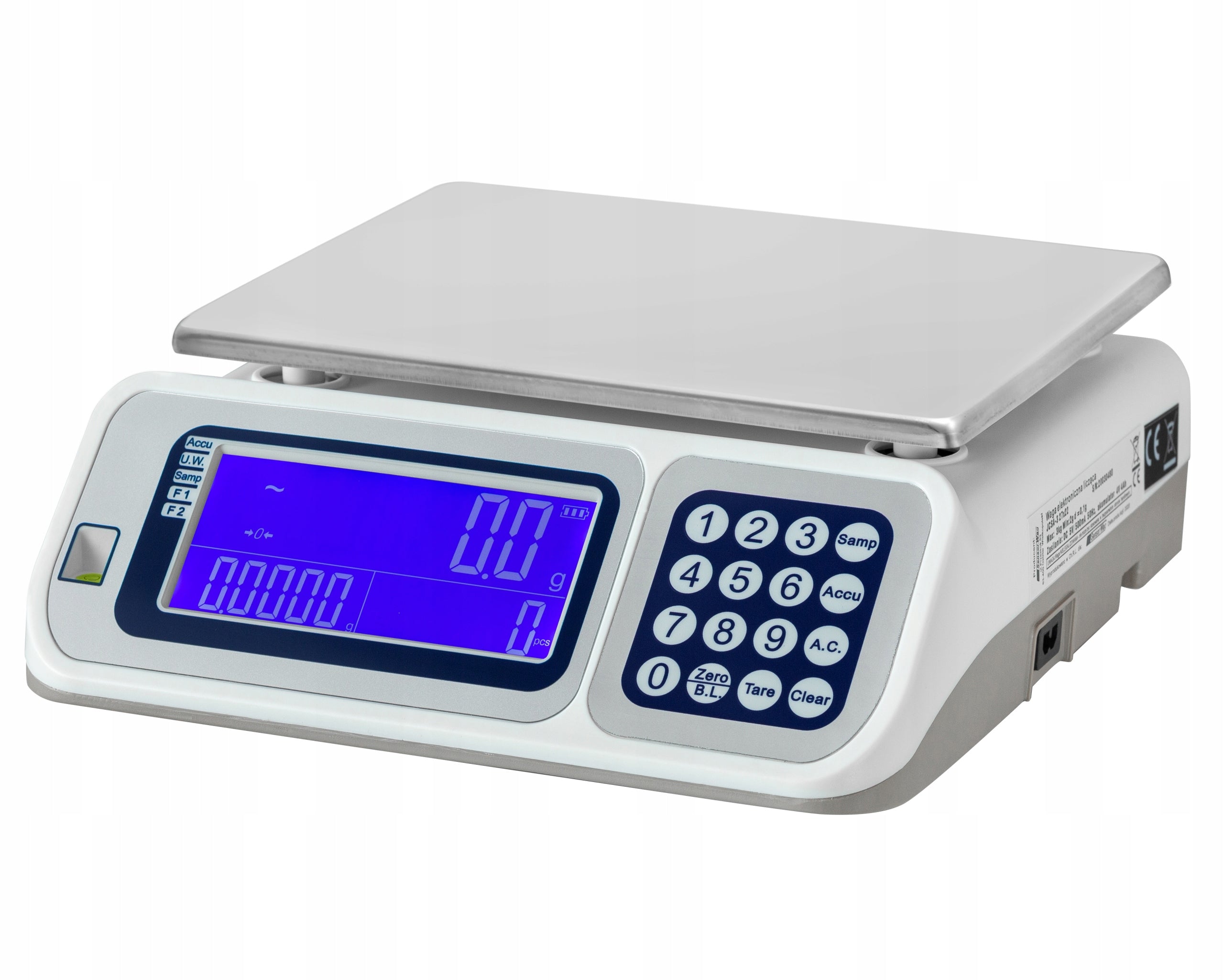 WEIGHT COUNTING PIECES UP TO 15KG STORE PRECISION TO STORE ACCURATE Batteries included yes