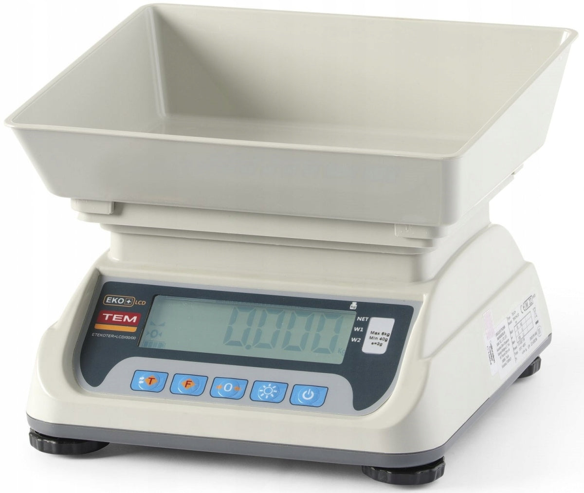 WEIGHT WITH LEGALIZATION LCD 15 KG TEKO Brand Hendi